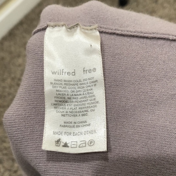 Aritzia Wilfred Sweater Size Large Dusty Purple - Picture 6 of 11